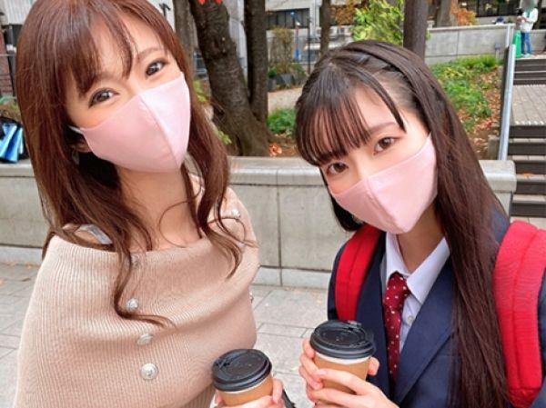 【年の差姉妹ナンパ】28歳のお姉さんと18歳の妹をゲット！チンポ大好きお姉さんがイケメンのデカチンに夢中で、妹はビックリ！？年上女子の淫乱プレイが止まらない！